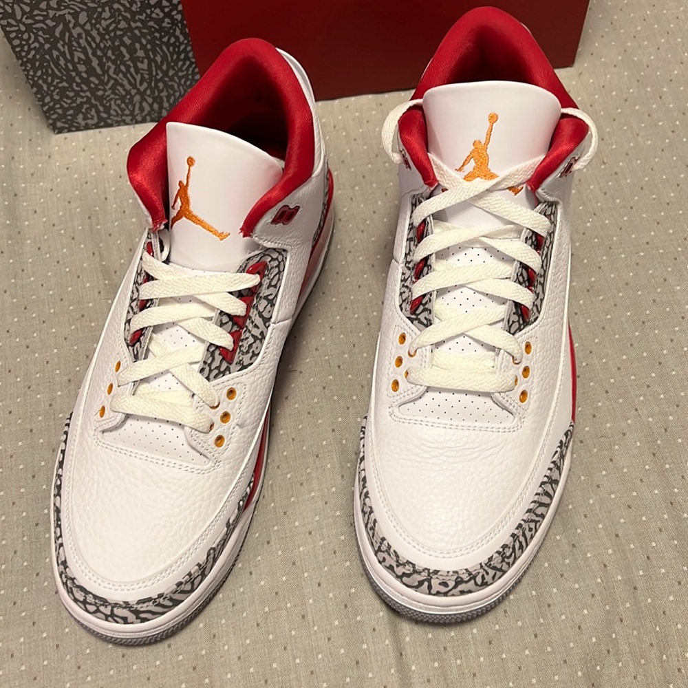 Brand New Sz 10 Jordan 3 retro ‘Cardinal Red’ w/ box